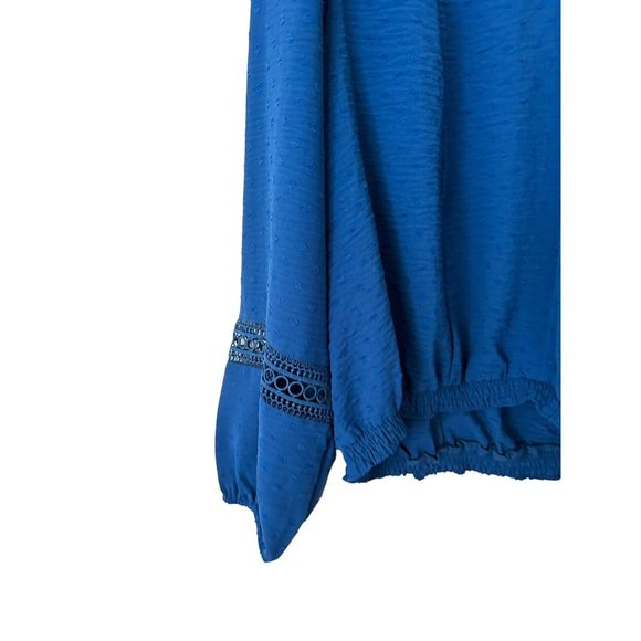 Lane Bryant Classic Long-Sleeve V-Neck Cropped Blouse sz 20 new - Picture 2 of 3